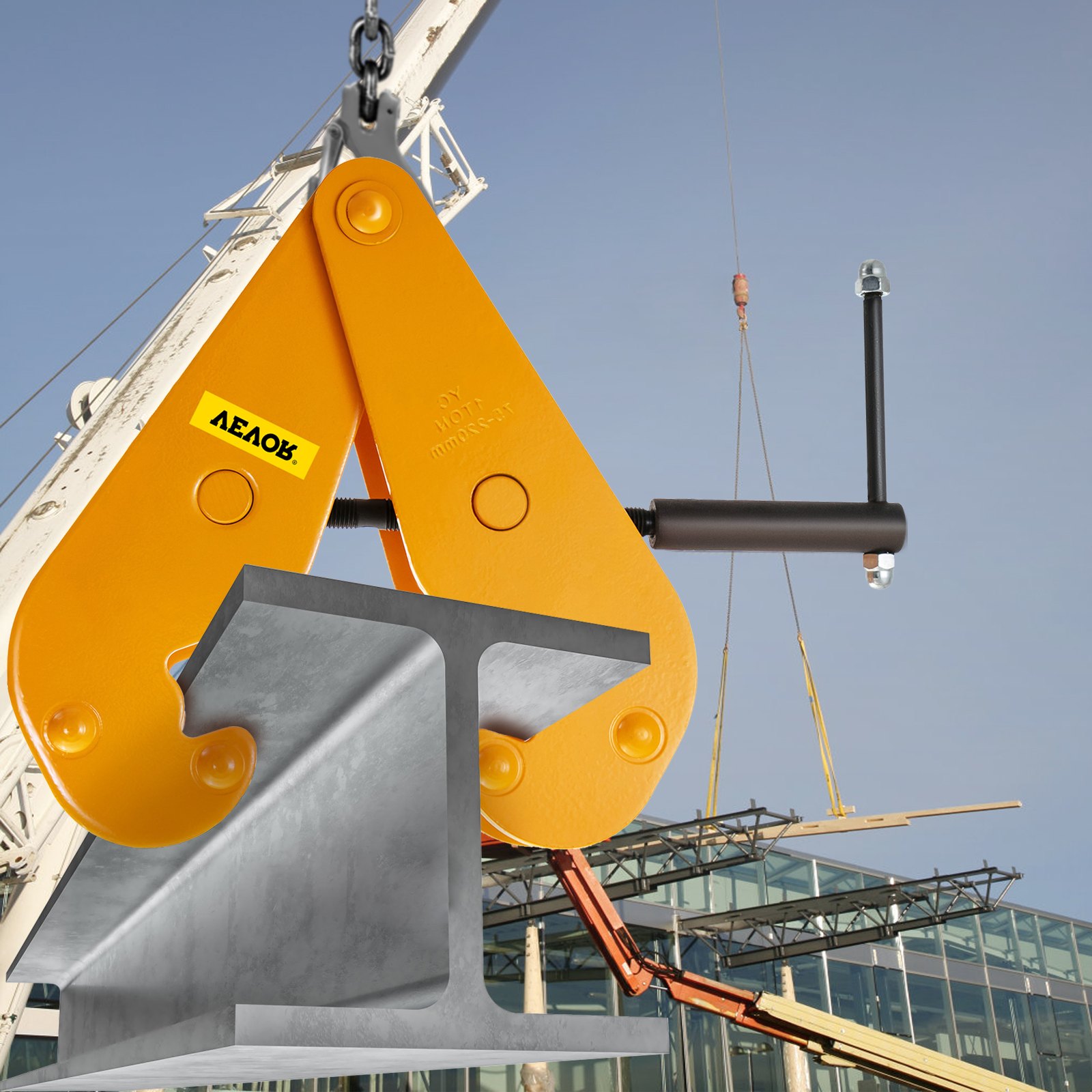 VEVOR Beam Clamp 4400lbs/2ton Capacity, I Beam Lifting Clamp 3inch
