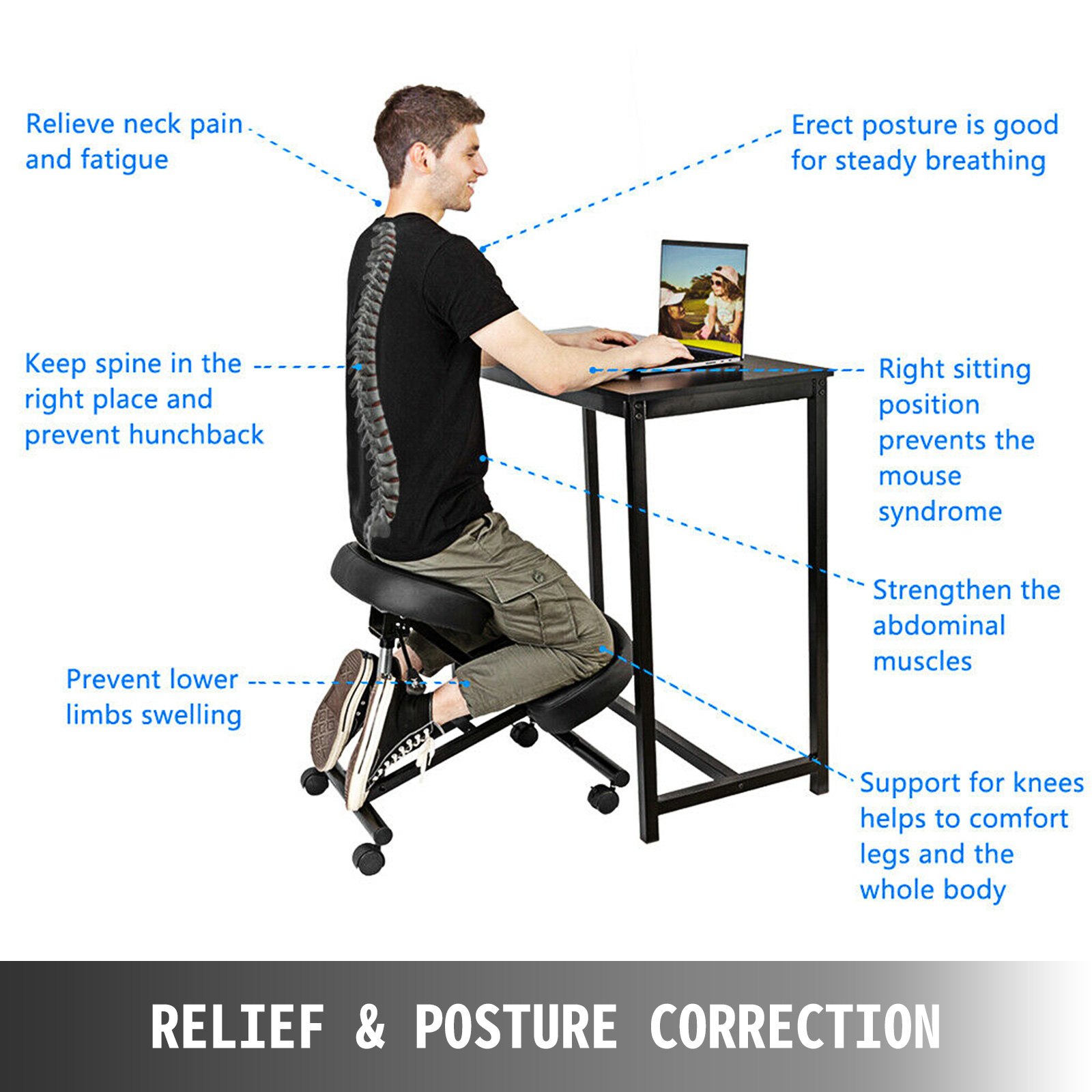 Buy Ergonoic Posture Correcting Chair,Height Adjustable Ergonoic