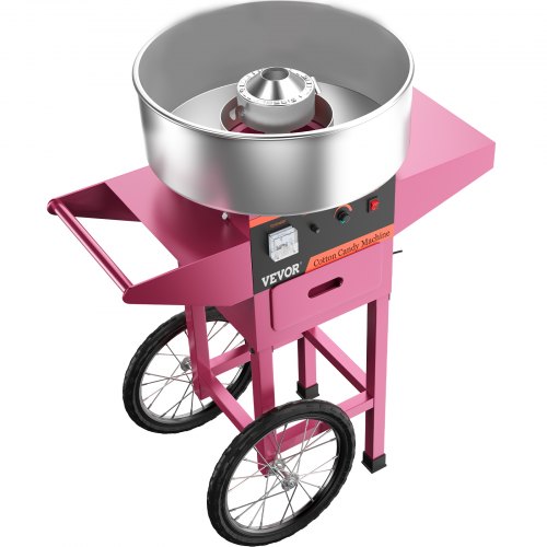 VEVOR Cotton Candy Machine with Cart Commercial Floss Maker for Family