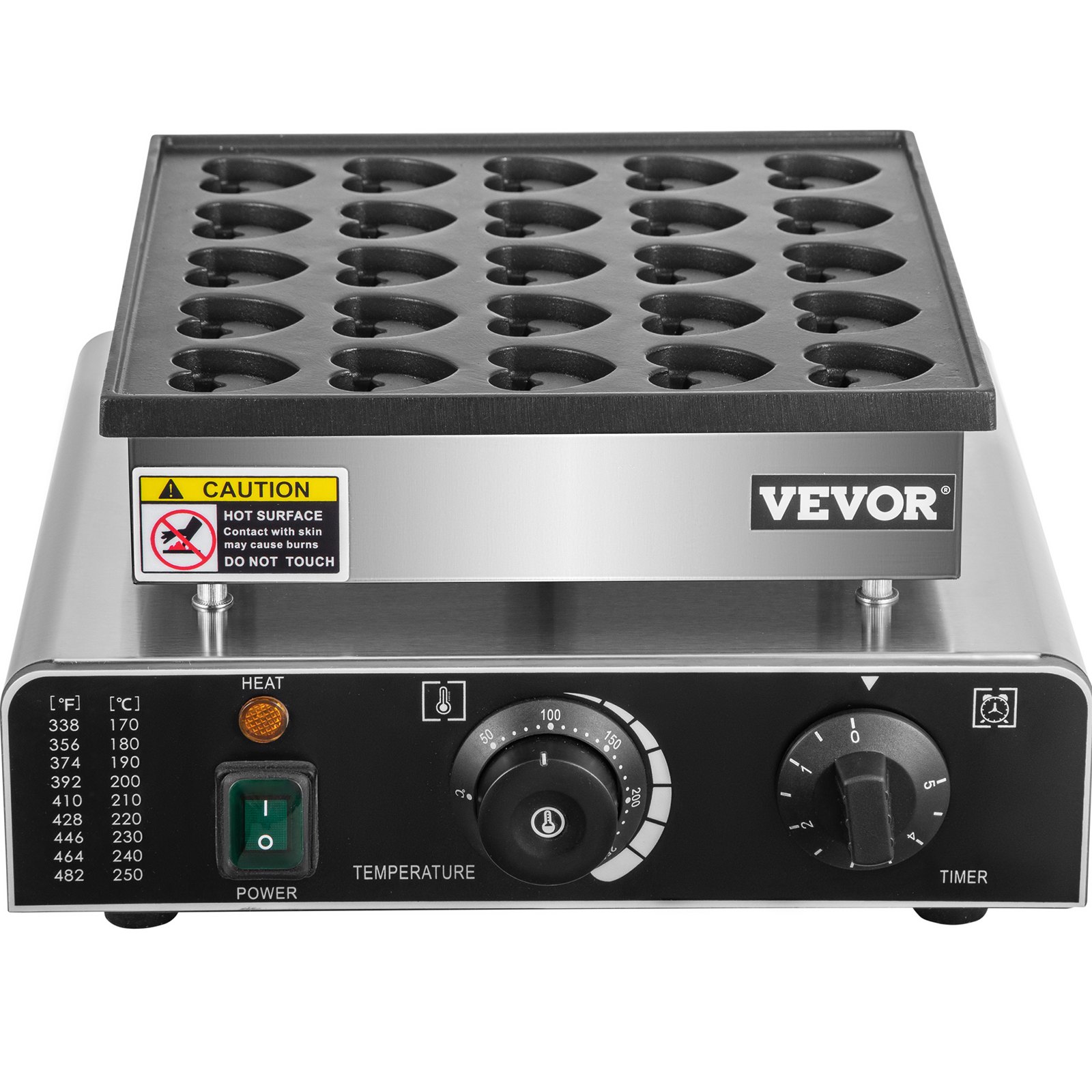 VEVOR Mini Dutch Pancake Maker, HeartShaped Dutch Pancake Machine