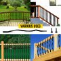 Lot De 51 Balustres Métalliques Pour Terrasse - Aluminium Noir - 36 Pouces De Long