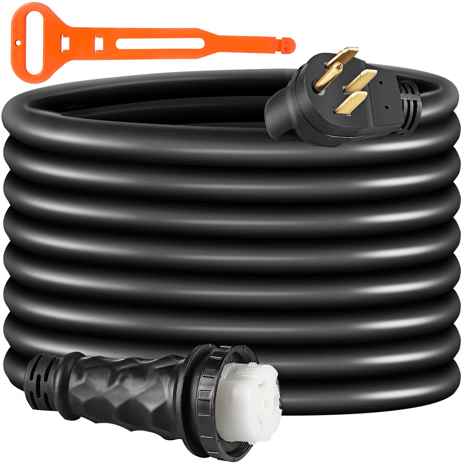 Vevor Rv Power Cord 50 Ft 50 Amp Rv Extension Cord 14 50p To Ss2 50r Rain Proof Vevor Us 2491