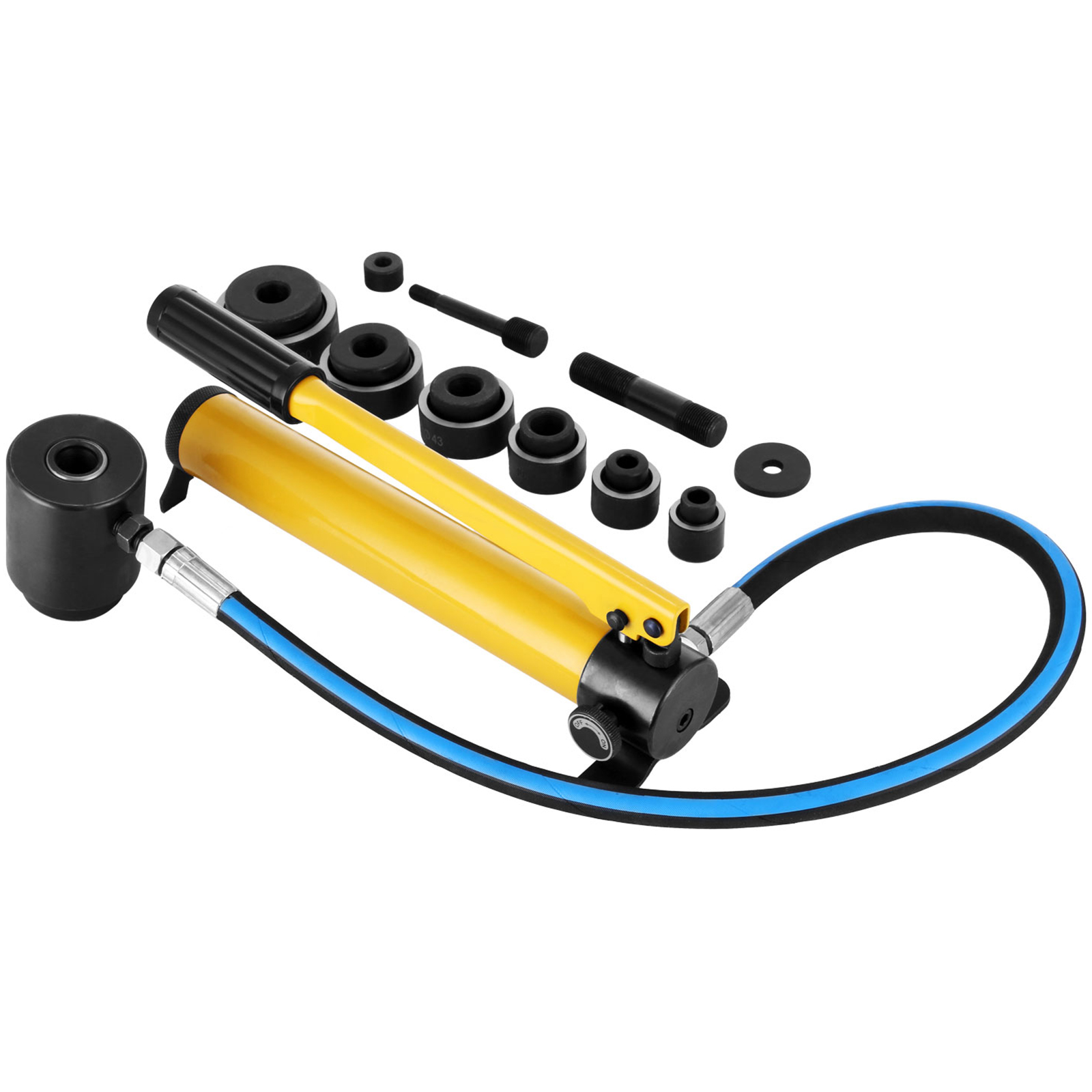 10 Ton 6 Dies Hydraulic Knockout Punch 1/2" 2" Electrical Conduit