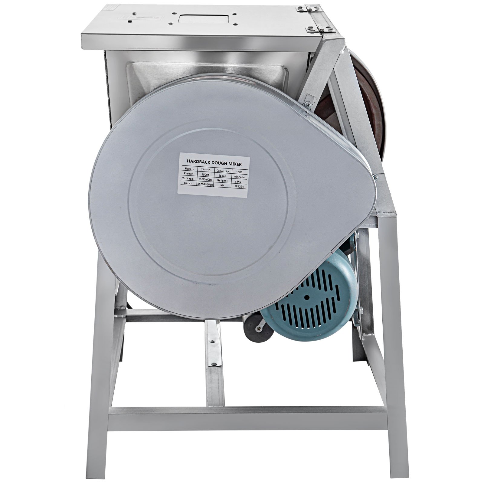 VEVOR 110V Commercial Dough Mixer 15kg, Kneading Capacity 30 QT, Flour