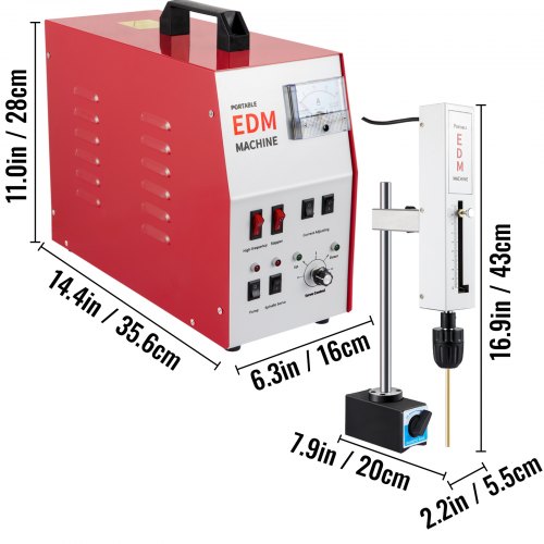 Vevor Portable Edm Machine Edm Tap Remover 800w Tap Disintegrator Depth