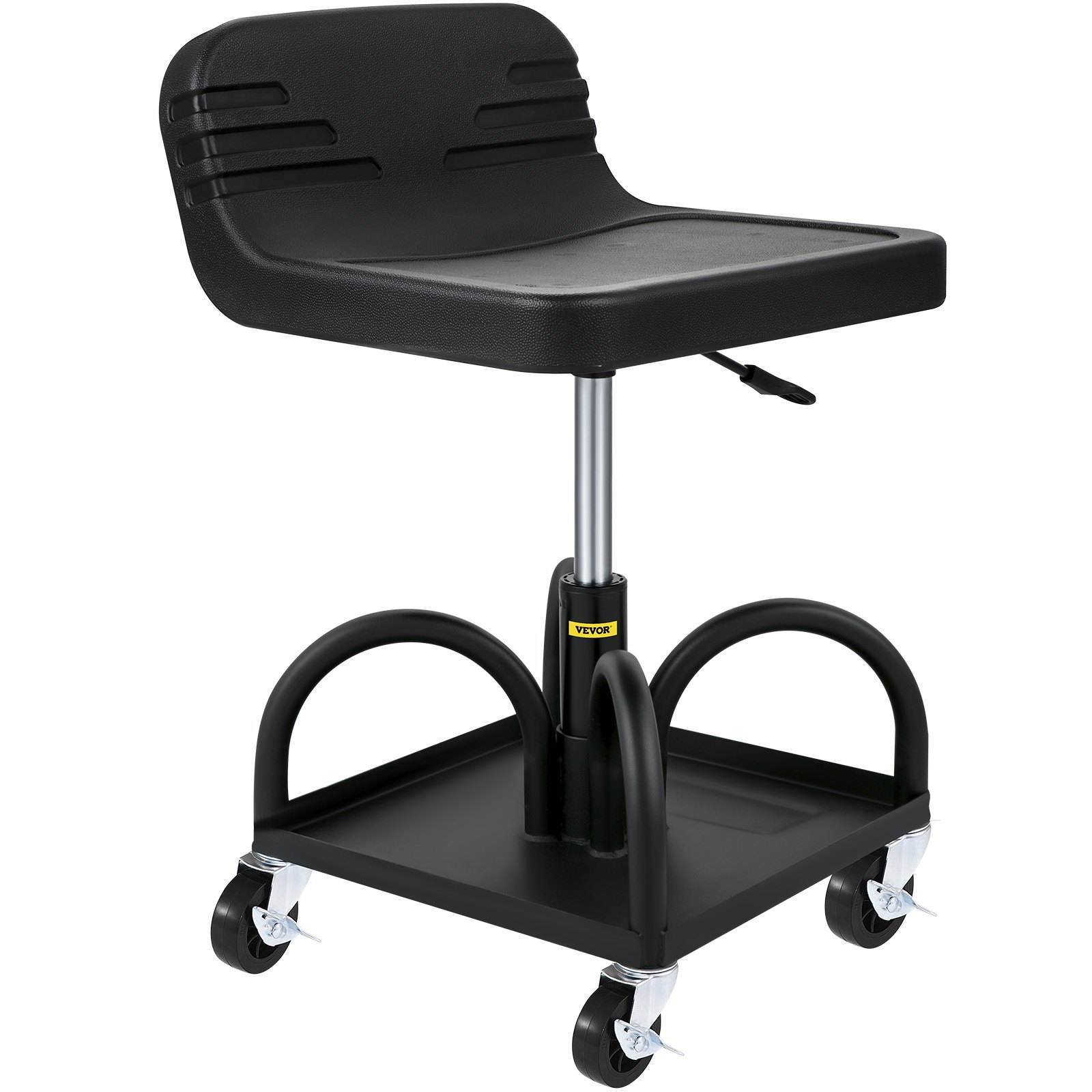 VEVOR Rolling Garage Stool, 300LBS Capacity, Adjustable Height from 15.