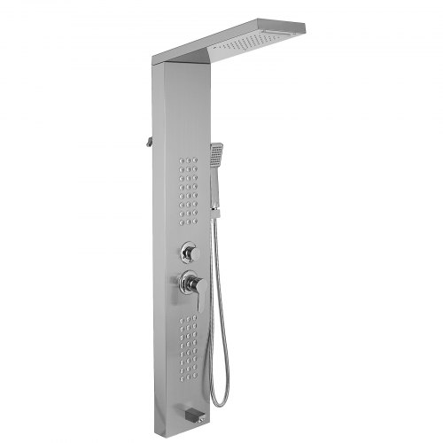 VEVOR Shower Panel Tower System Stainless Steel Multi-Function Shower ...