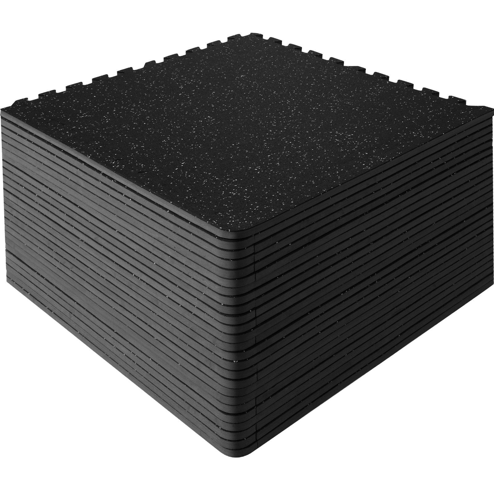 VEVOR 25 PCS 1/2 inch Thick Gym Floor Mats, 24" x 24" EVA Foam & Rubber