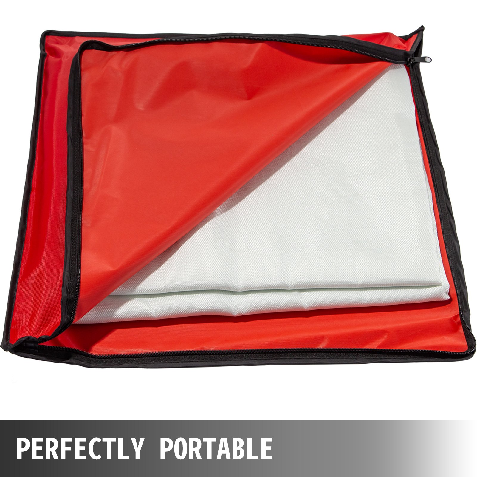 VEVOR 10 x 10 Ft Welding Blankets Black Fiberglass Blanket Portable Fiberglass Fire Retardant