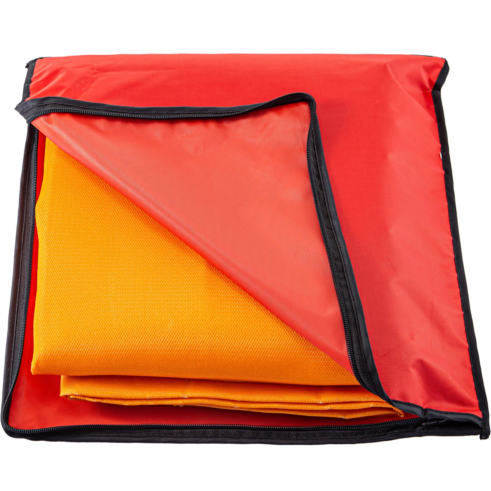 VEVOR 10 x 10 Ft Welding Blanket Orange Fiberglass Blanket Portable ...