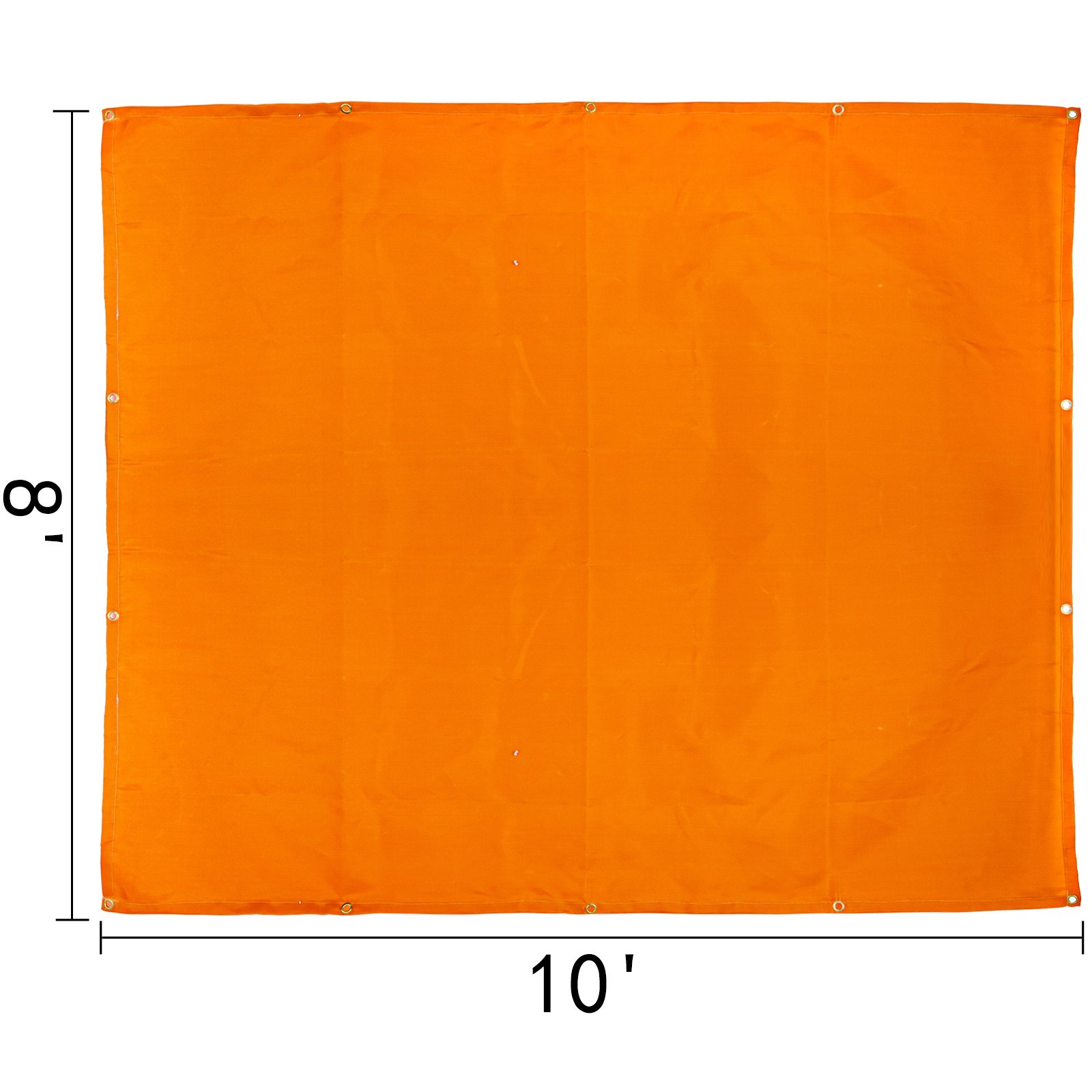 VEVOR 8 x 10 Ft Welding Blankets Orange Fiberglass Blanket Portable