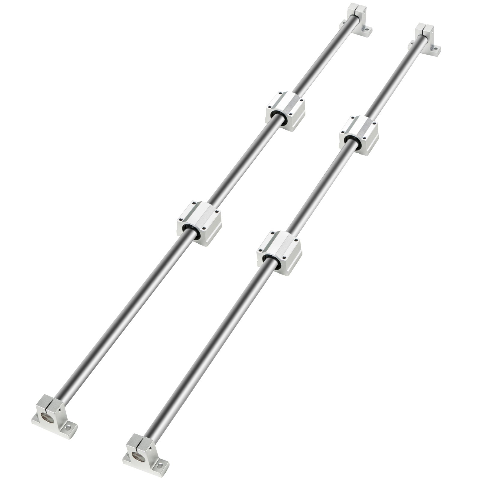 VEVOR Linear Rail Slide 2PCs 20mm x 1200mm Linear Bearing Slide Set