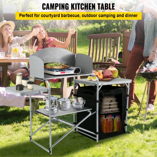 VEVOR Foldable Camping Kitchen Portable Outdoor Kitchen Storage Bag