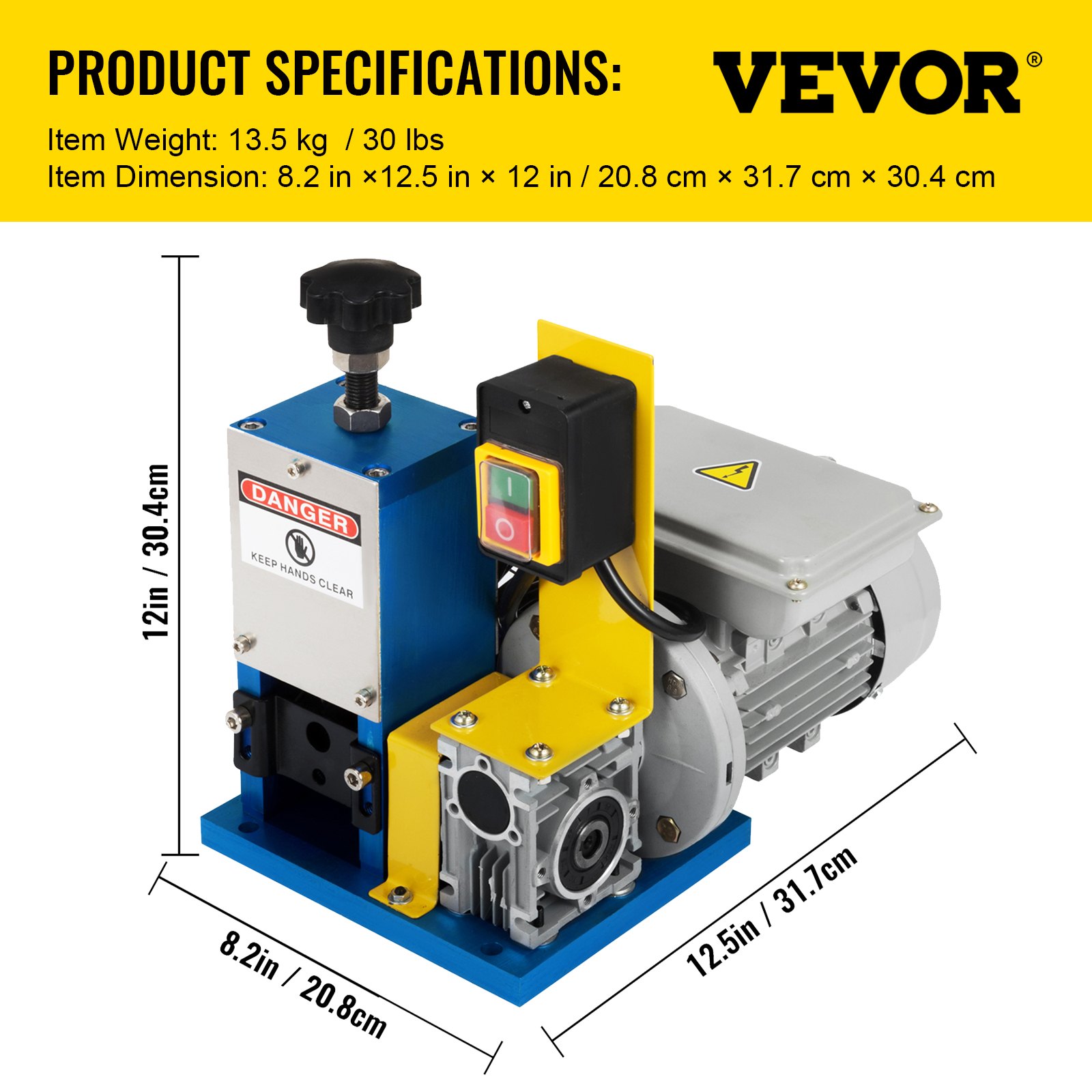 VEVOR Automatic Electric Wire Stripping Machine 0.05"0.98",Portable