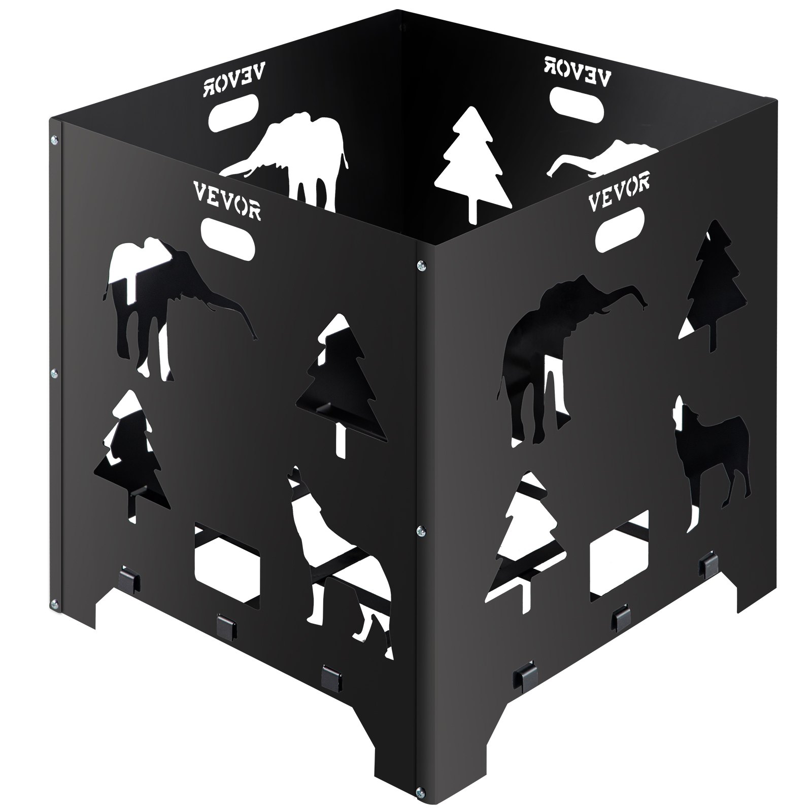 VEVOR Burn Barrel, 22x22x22 inch Burn Cage, Carbon Steel Cage