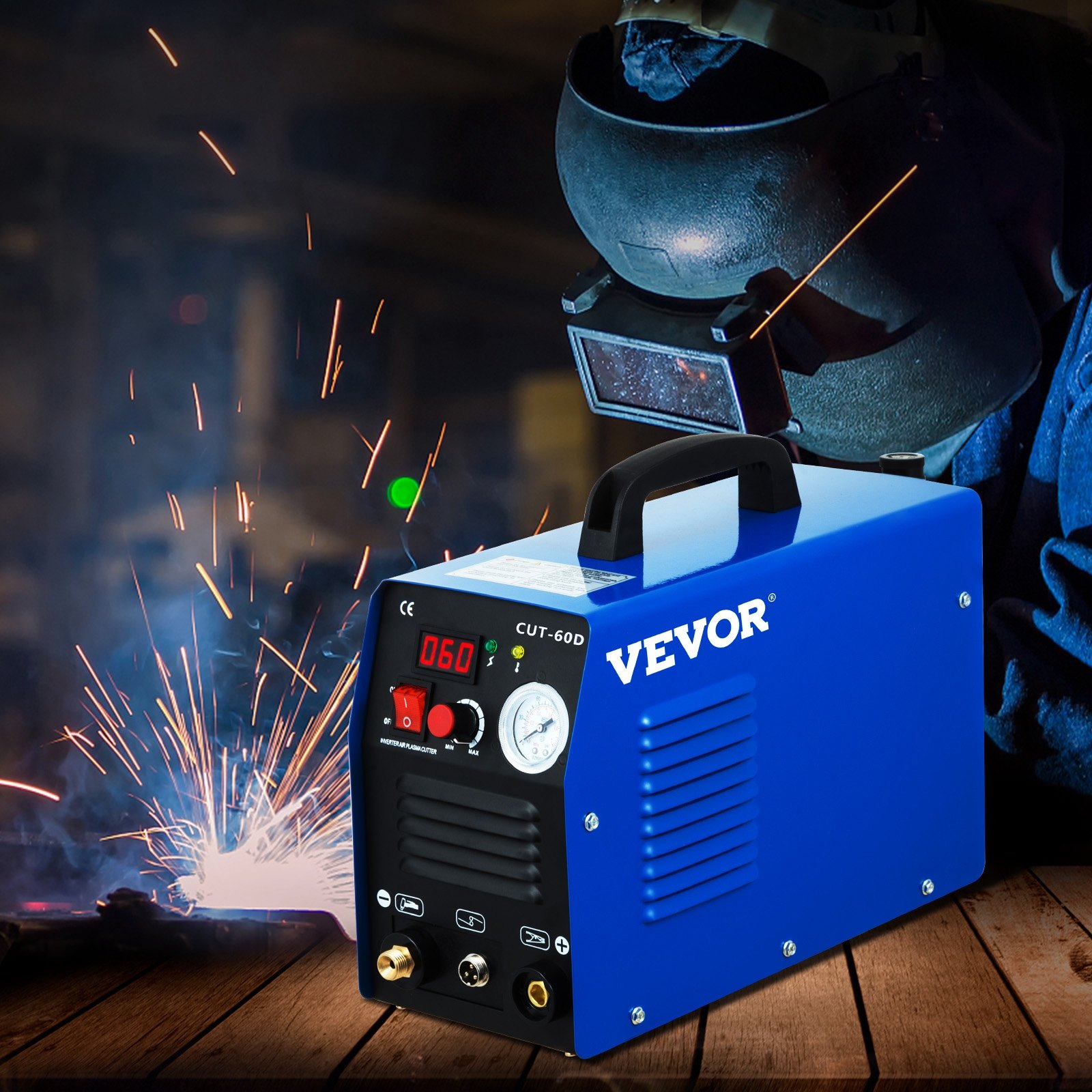 VEVOR VEVOR 60 Amp Plasma Cutter Arc Dual Voltage 220V Plasma Cutting