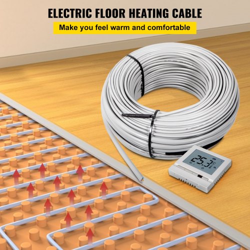 Vevor Floor Heating Cable Waterproof Floor Tile Heat Cable 166 7square Ft 240v Vevor Us