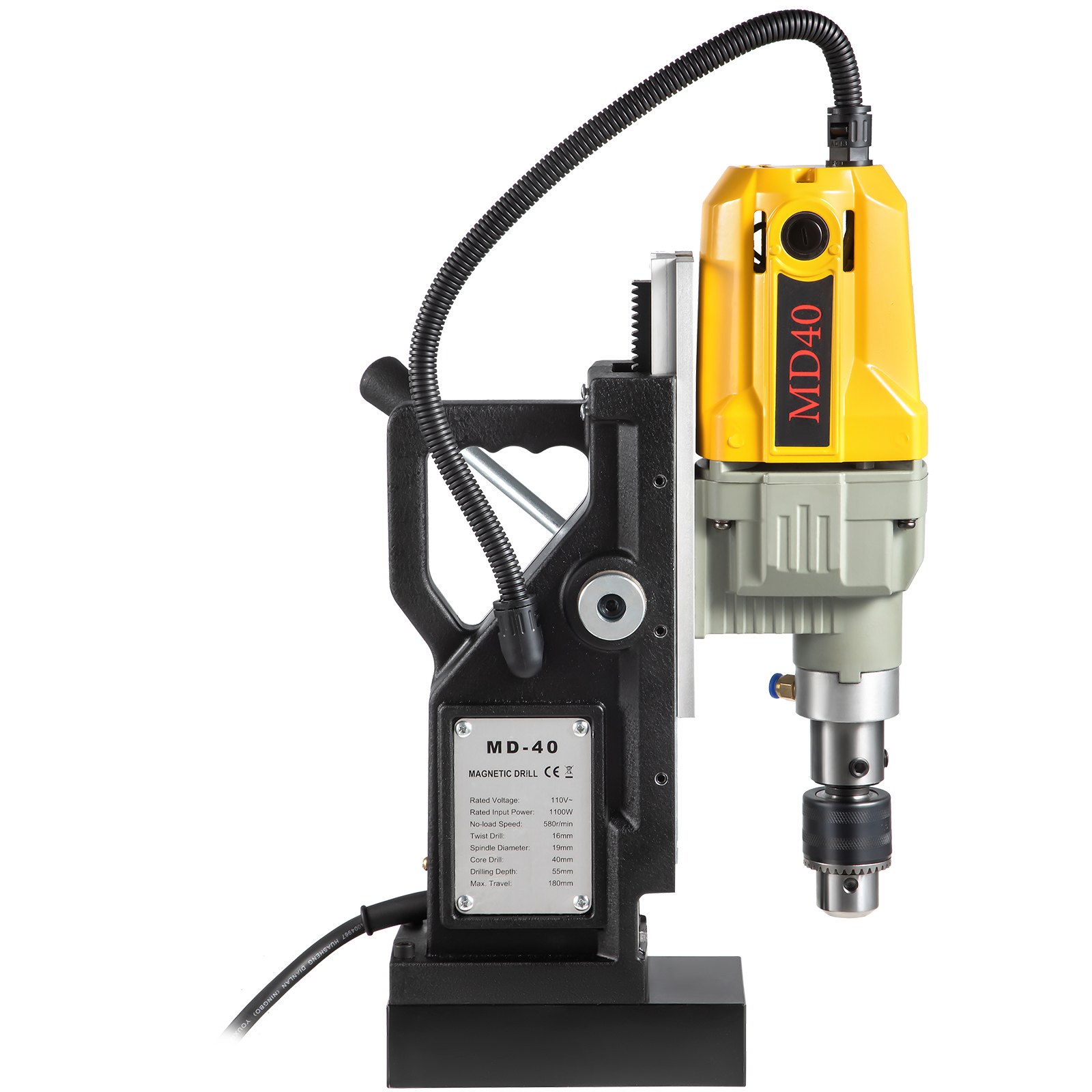 VEVOR Drill, 1100W 1.57" Boring Diameter, 2697lbf/12000N