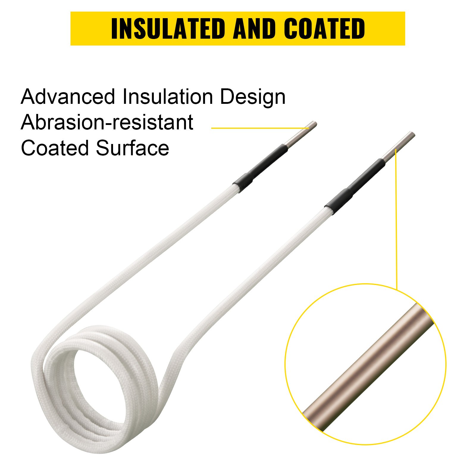 VEVOR Induction Heater Coil Kit 8PCS Most Used Induction Heater Coils