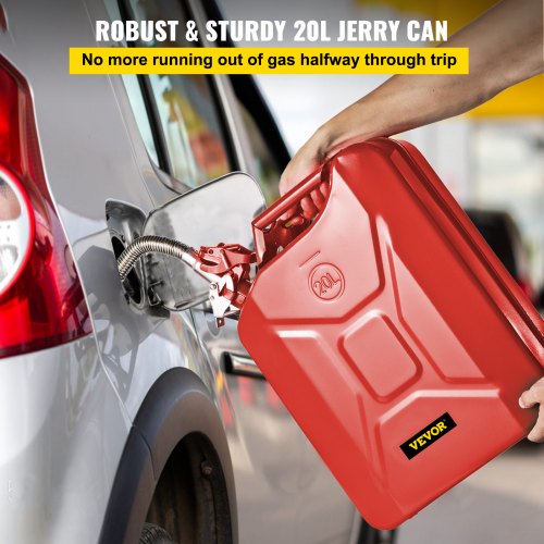 VEVOR Jerry Fuel Can, 5.3 Gallon / 20 L Portable Jerry Gas Can with