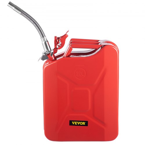 VEVOR Jerry Fuel Can, 5.3 Gallon / 20 L Portable Jerry Gas Can with Flexible Spout System