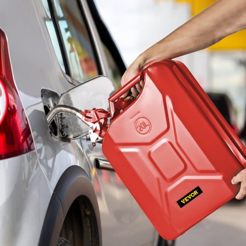 VEVOR Fuel Can, 5.3 Gallon / 20 L Portable Gas Can with Flexible Spout