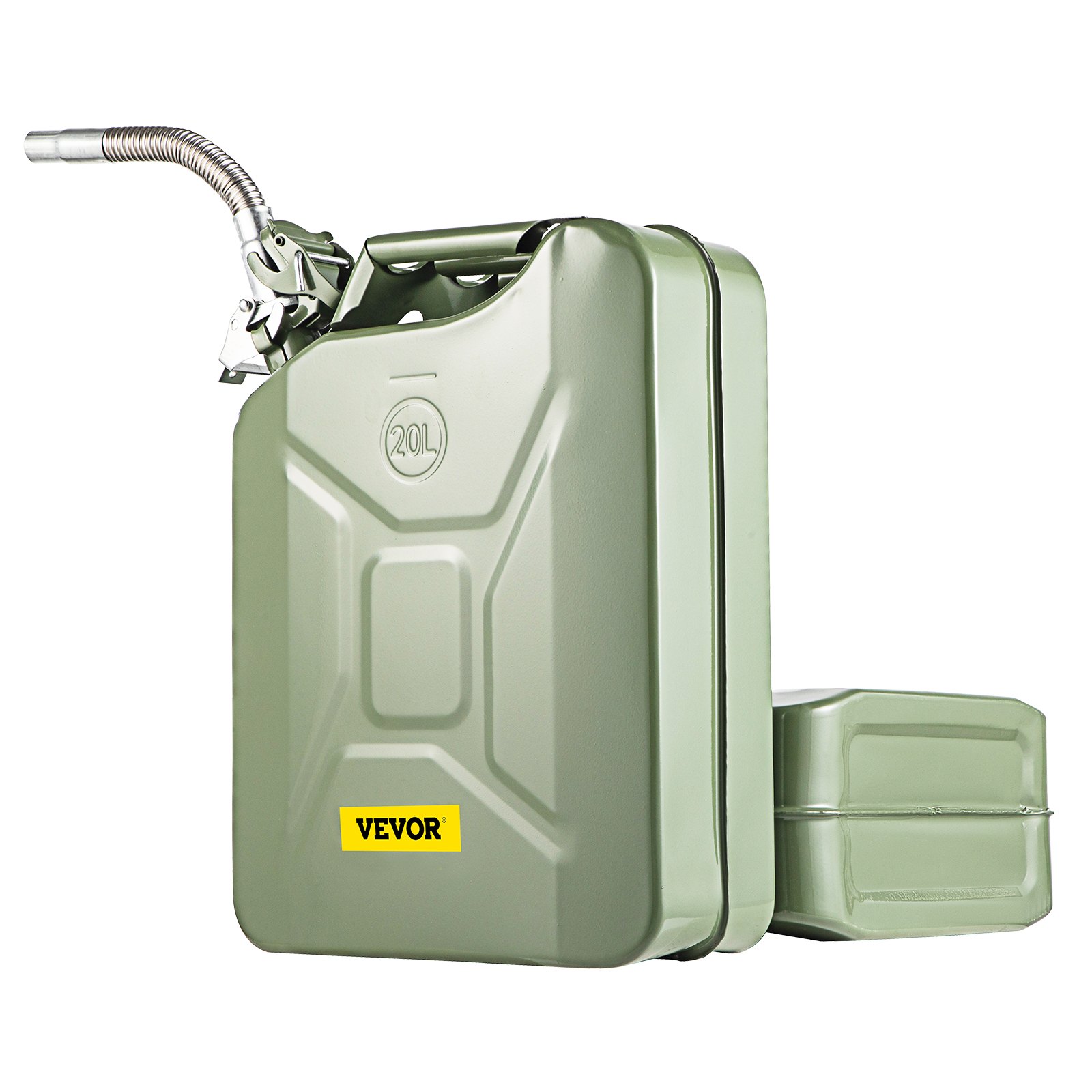 VEVOR Jerry Fuel Can, 5.3 Gallon / 20 L Portable Jerry Gas Can with Flexible Spout System