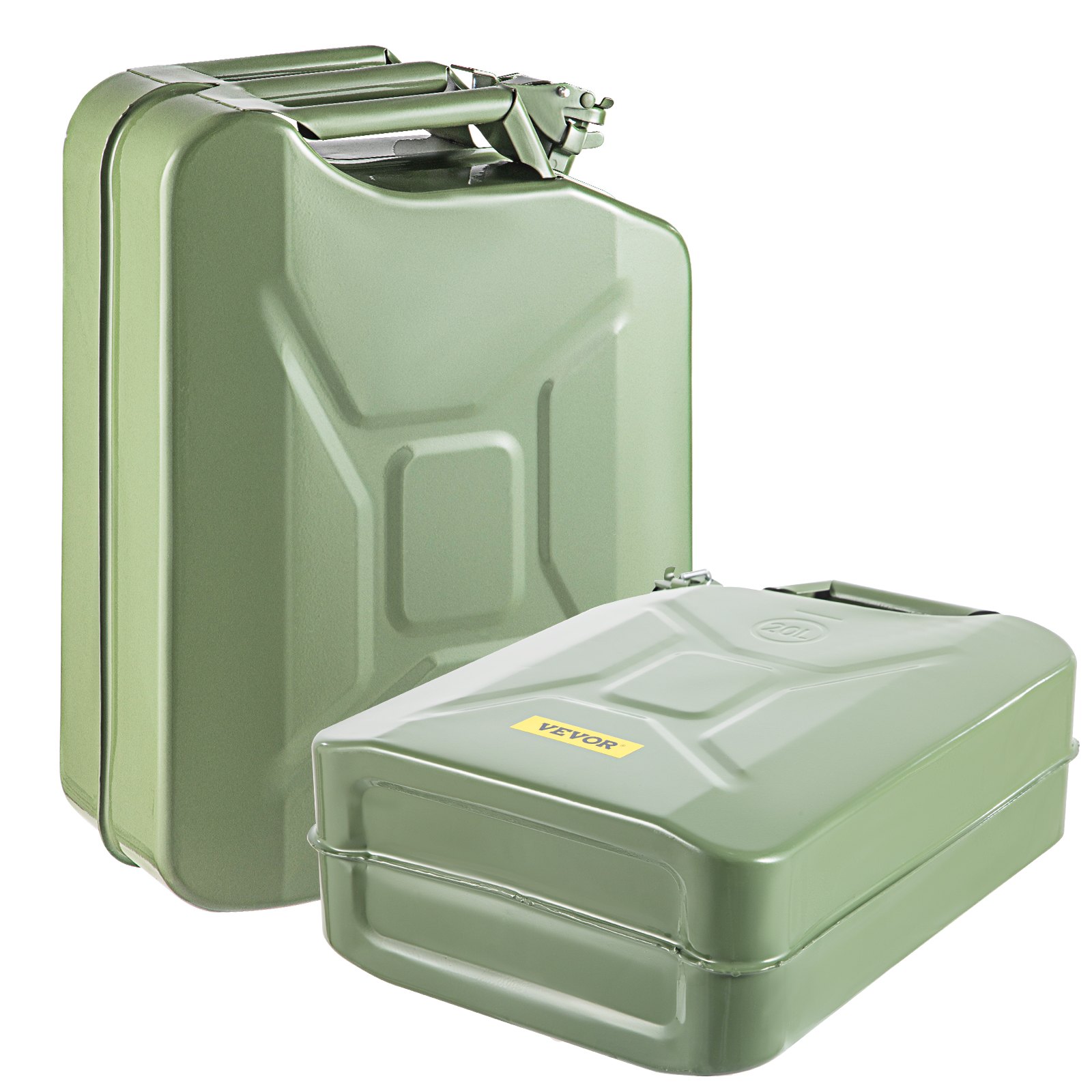 VEVOR Jerry Fuel Can, 5.3 Gallon / 20 L Portable Jerry Gas Can with Flexible Spout System