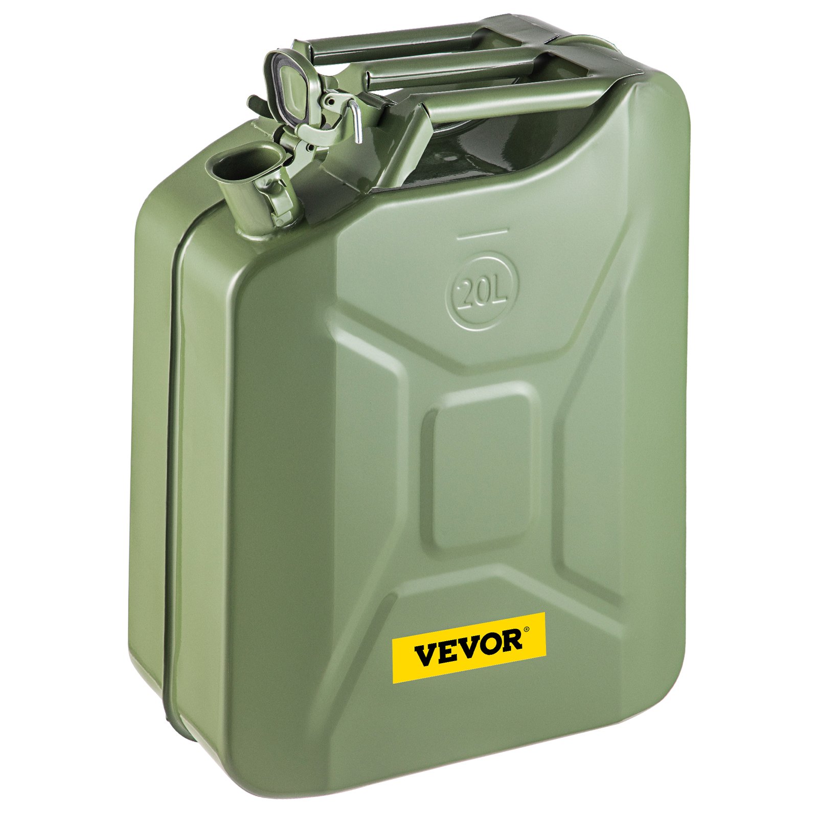 VEVOR Jerry Fuel Can, 5.3 Gallon / 20 L Portable Jerry Gas Can with Flexible Spout System