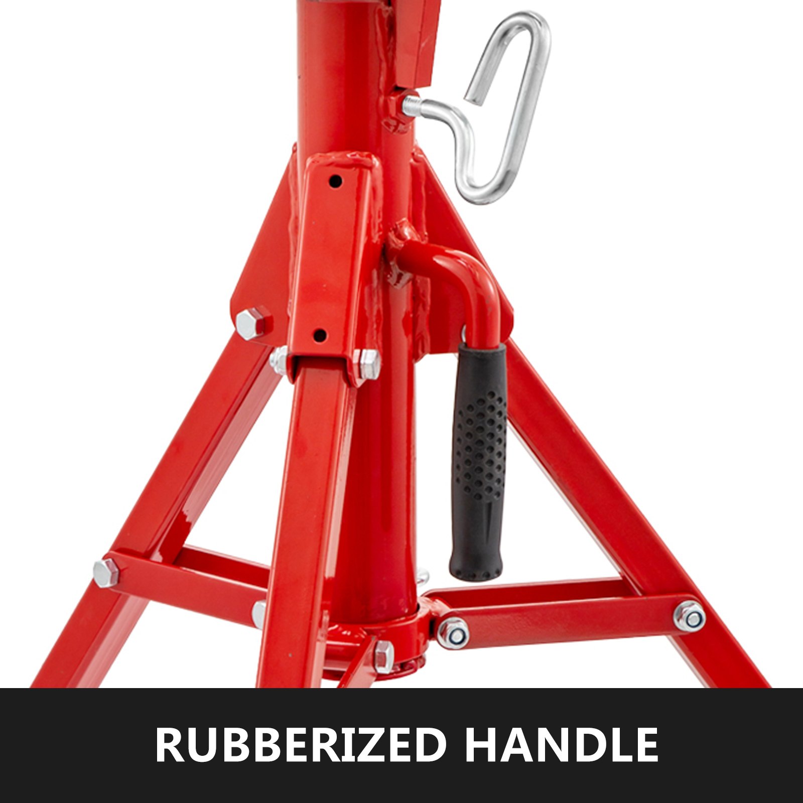 VEVOR Pipe Jack Stand With 4-Ball Transfer V-Head And Folding Legs ...