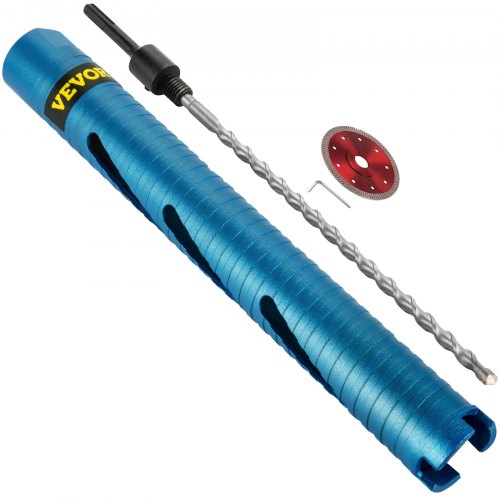 VEVOR Dry Core Drill Bit, 1.5" / 38.1 mm Diameter 5/8"11 Threaded, 9.5