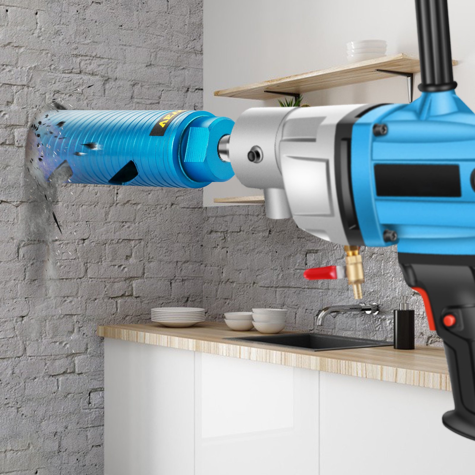 VEVOR Core Drill Bit, 2" / 50.8 mm Diameter 5/8"11 Threaded, 9.5