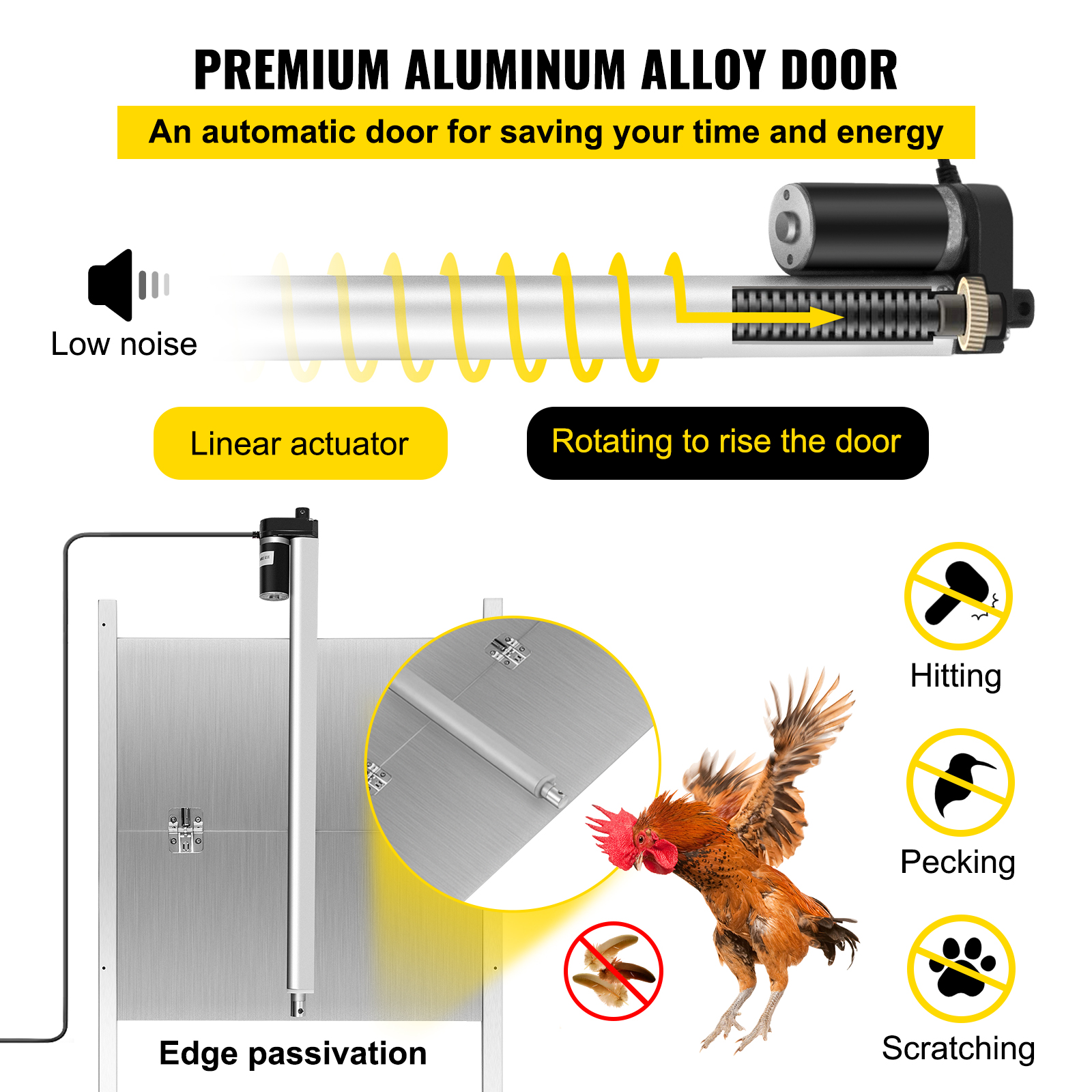 VEVOR VEVOR Automatic Chicken Coop Door Opener (Door Included)Timer