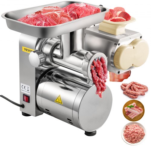 VEVOR 3 in 1 Electric 500LB/H Commercial Slicer 110V Stainless Steel ...