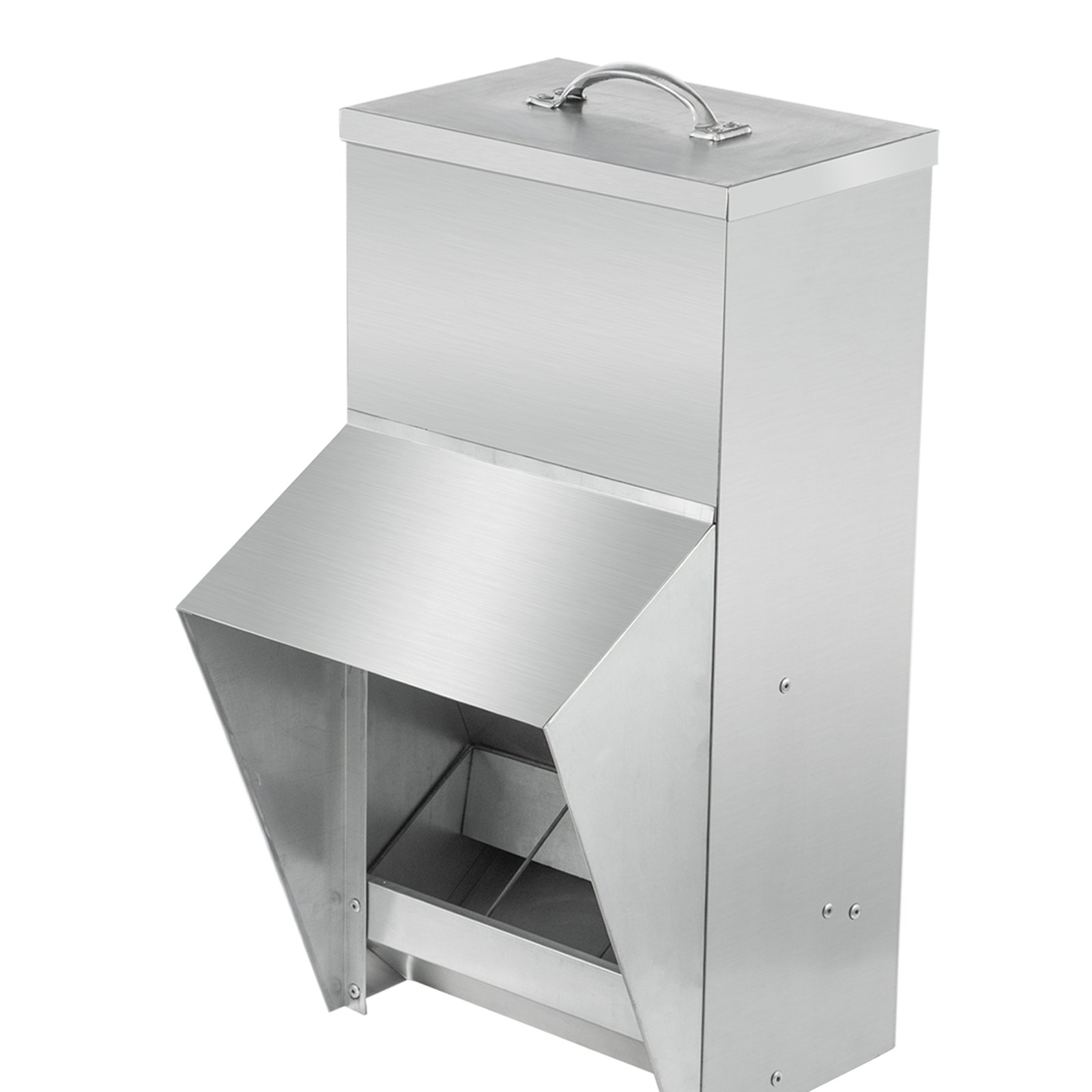 VEVOR Galvanized Poultry Feeder Holds 25lbs of Feed Chicken Feeders No