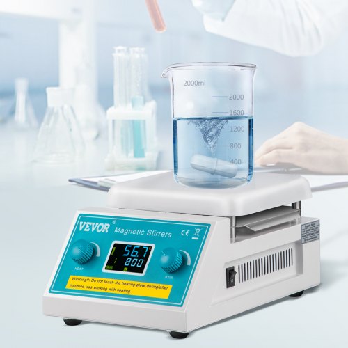 VEVOR Magnetic Stirrer Hot Plate, 2000ml Stirring Capacity Max 572°F ...