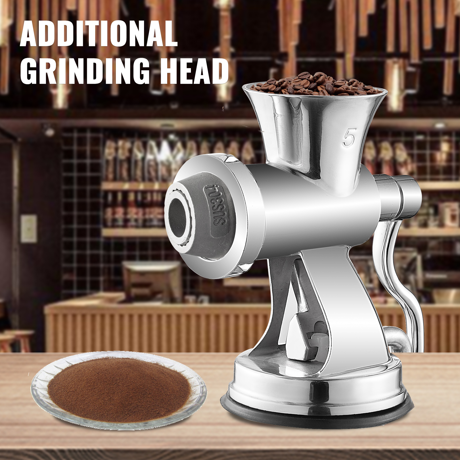 VEVOR Meat Grinder Manual 304 Stainless Steel Hand Operated Meat
