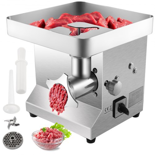 VEVOR Commercial Meat Grinder 1100W 660LB/H Stainless Steel Electric