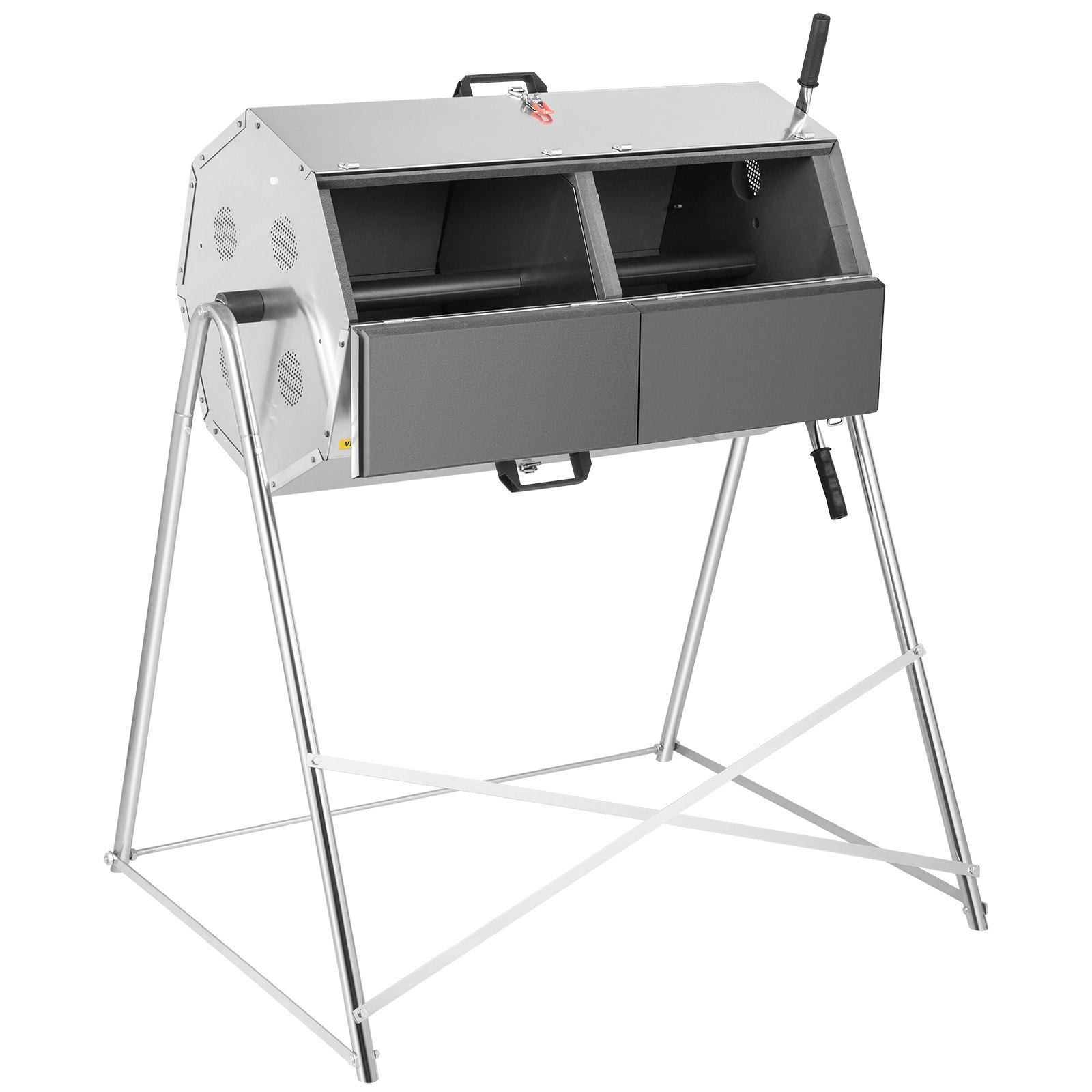 VEVOR Compost Tumbler, 125L / 33 Gallons, Rustproof Stainless Steel