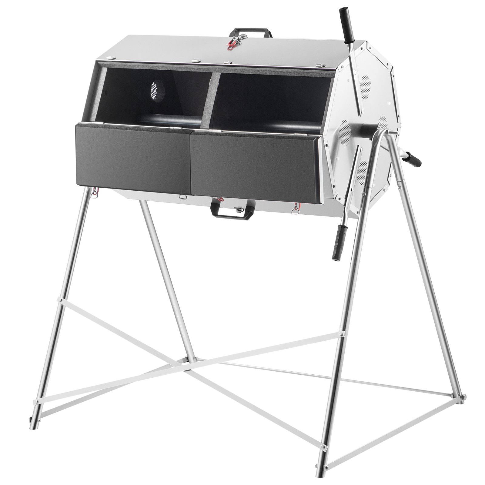 VEVOR Compost Tumbler, 125L / 33 Gallons, Rustproof Stainless Steel