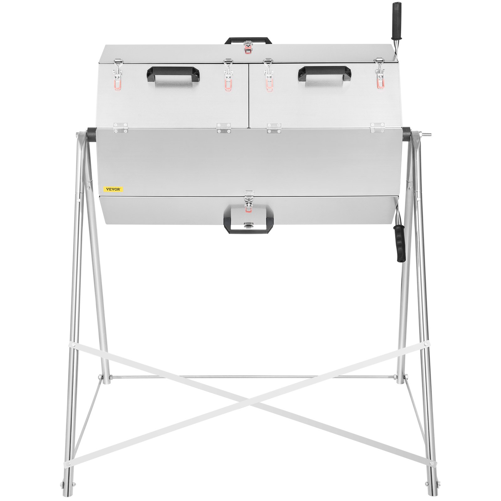 VEVOR Compost Tumbler, 71 US Gallons, Rustproof Stainless Steel Dual