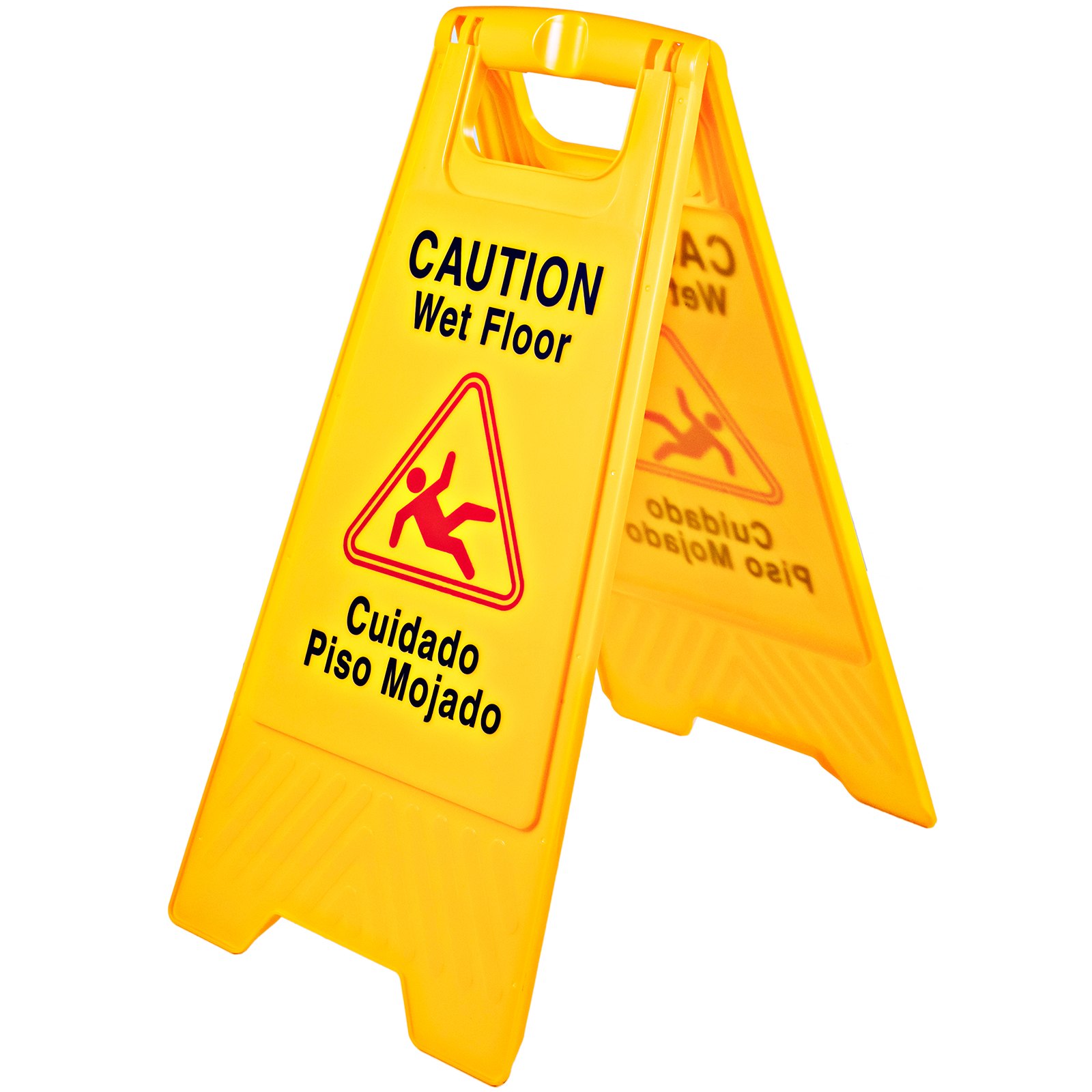 VEVOR 6 Pack Caution Wet Floor Signs Yellow Wet Floor Sign Double Sided