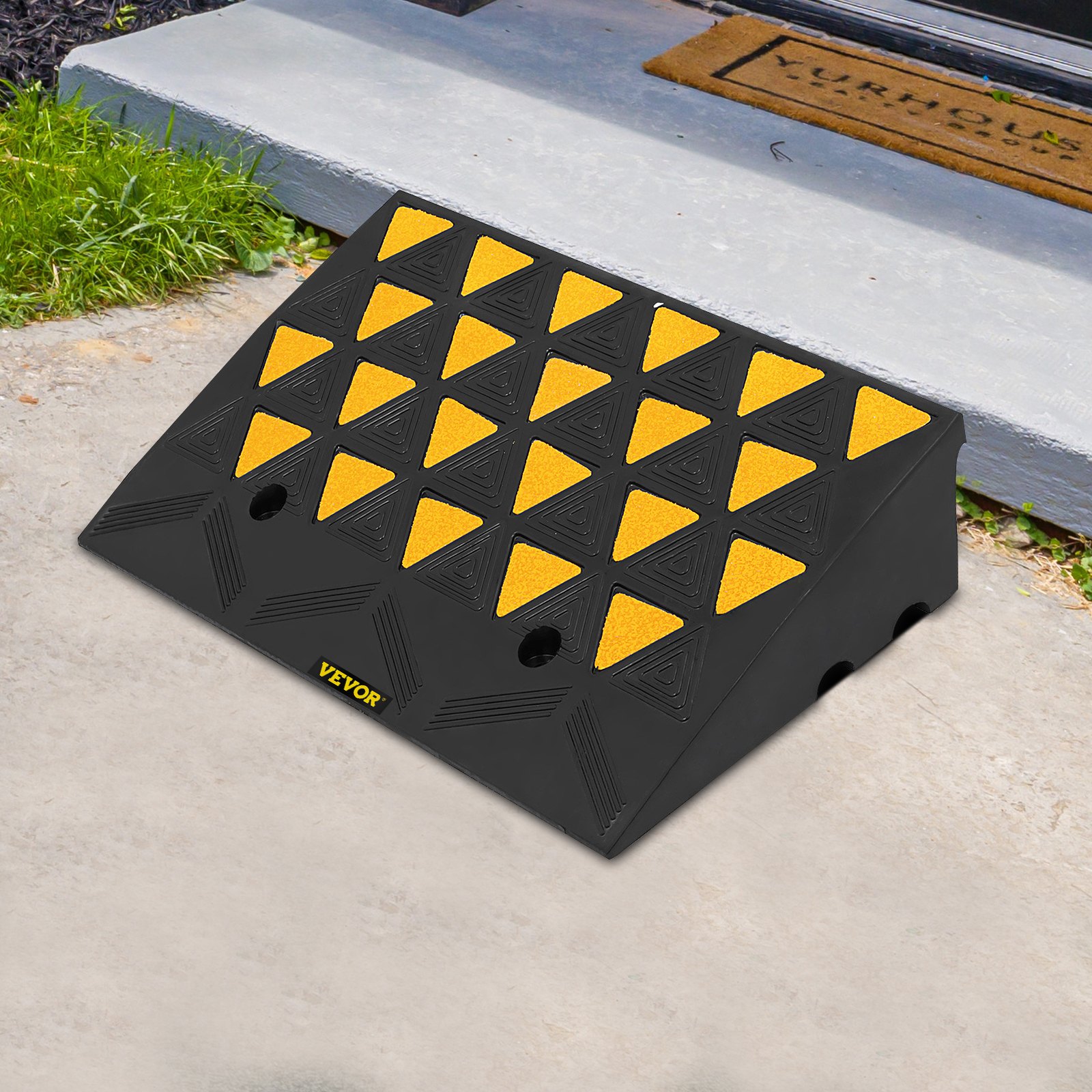 Heavy Duty Rubber Curb Ramp for Material Handling Transport Dolly ...