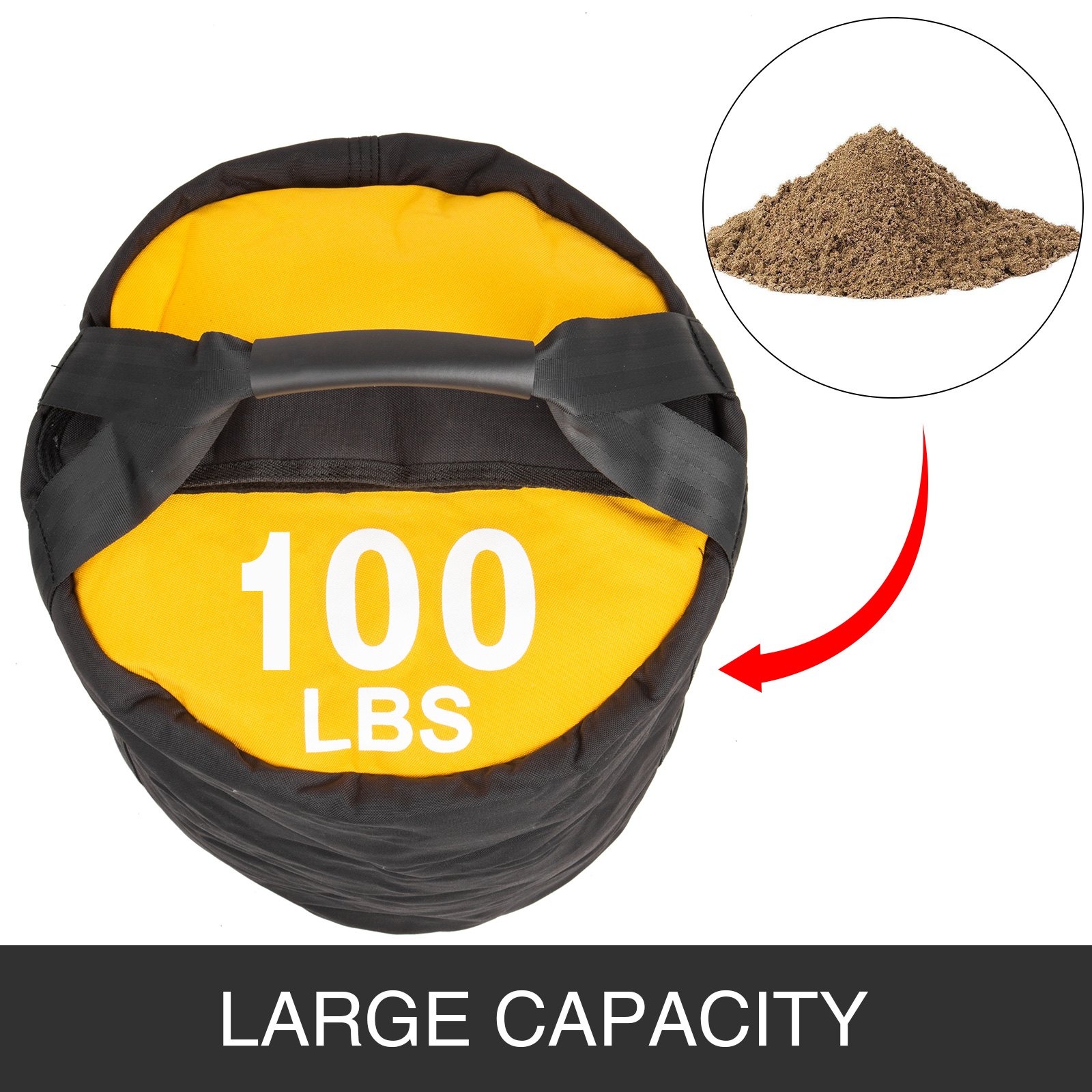 VEVOR Training Sandbag, 100LBS Capacity Sandbags for Fitness, 15.7