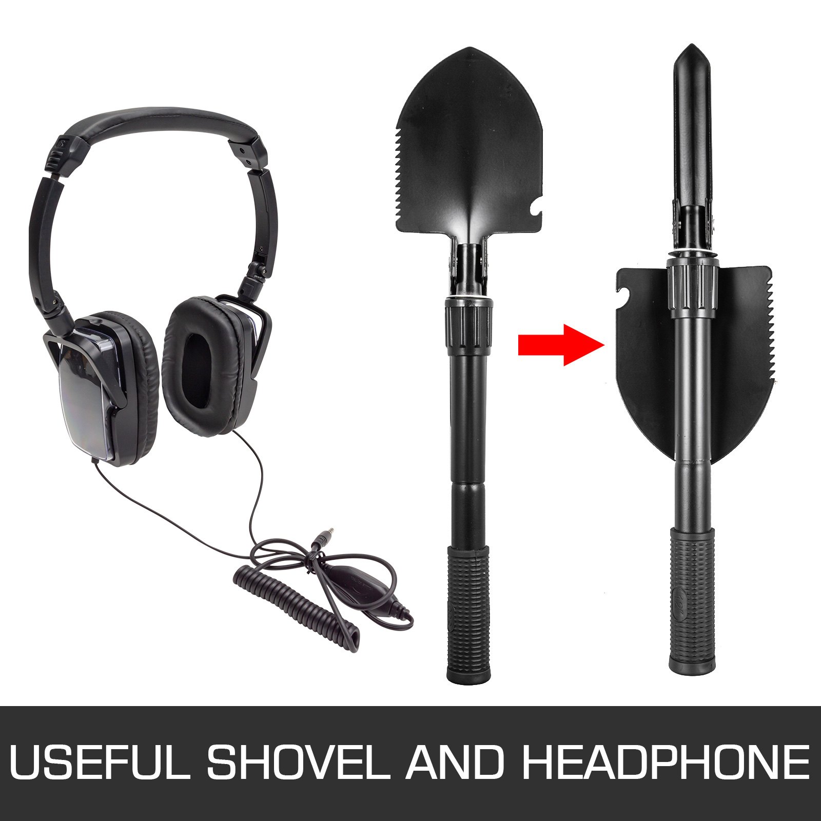 VEVOR Metal Detector Waterproof Disc Metal detectors Underwater Underground high Accuracy LCD