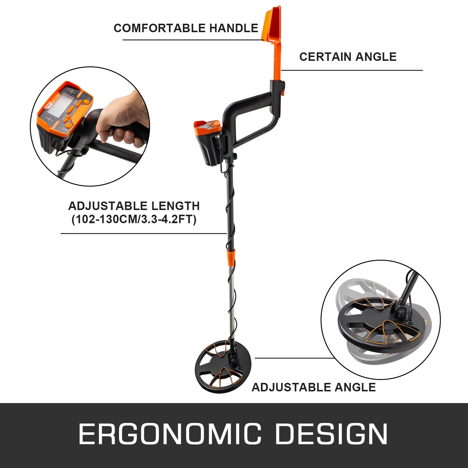 VEVOR Metal Detector Waterproof Disc Metal detectors Underwater
