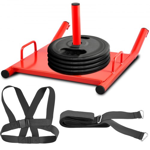 VEVOR Weight Sled Push Pull Heavy High Training Sled Drag Fitness HD
