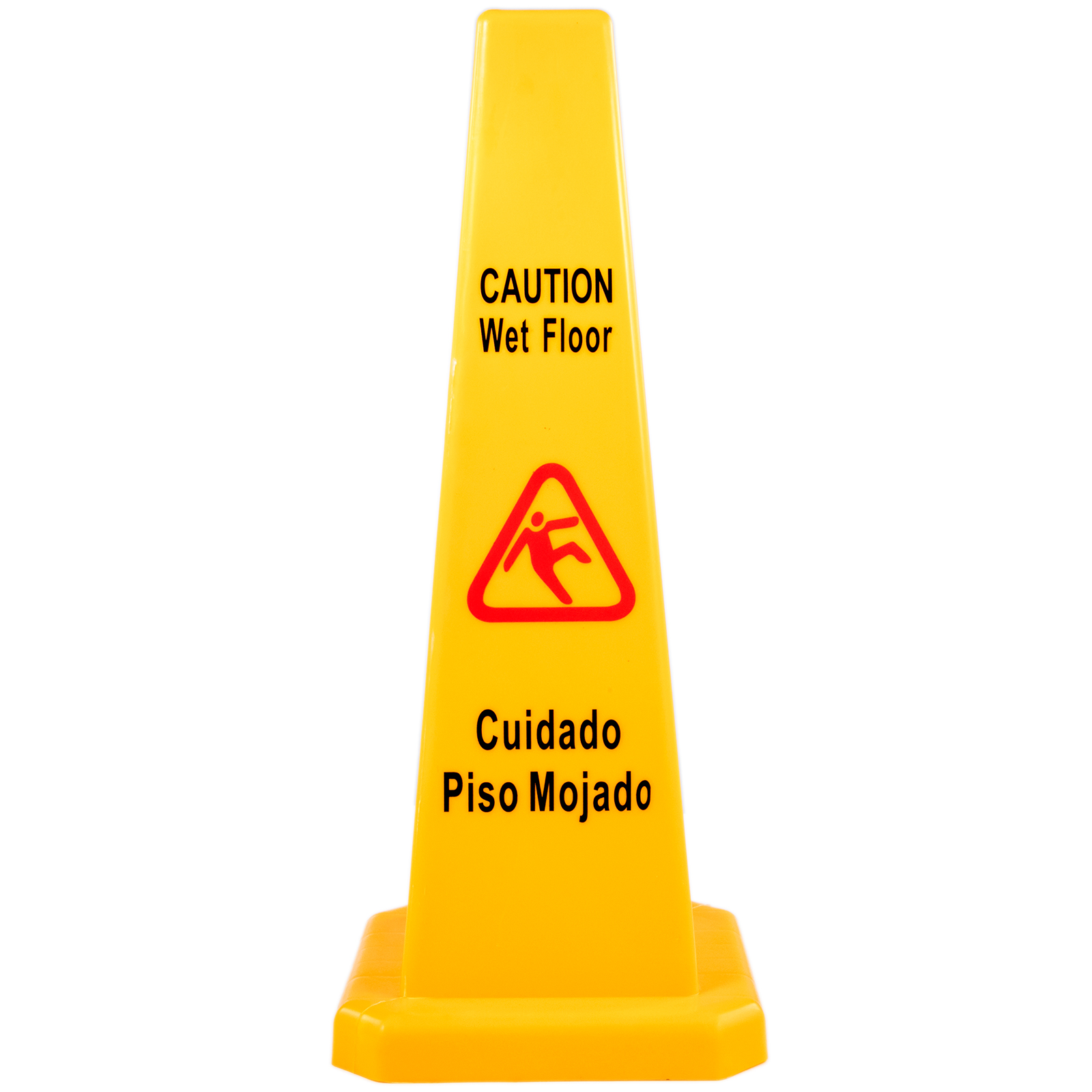 Wet Floor Sign Caution Wet Floor Yellow Floor Wet Sign 4 Sided Cone