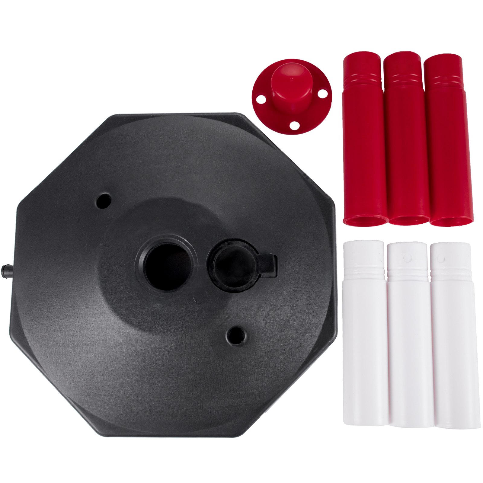 VEVOR Plastic Stanchion, 4pcs Chain Stanchion, Plastic Stanchion Kit w