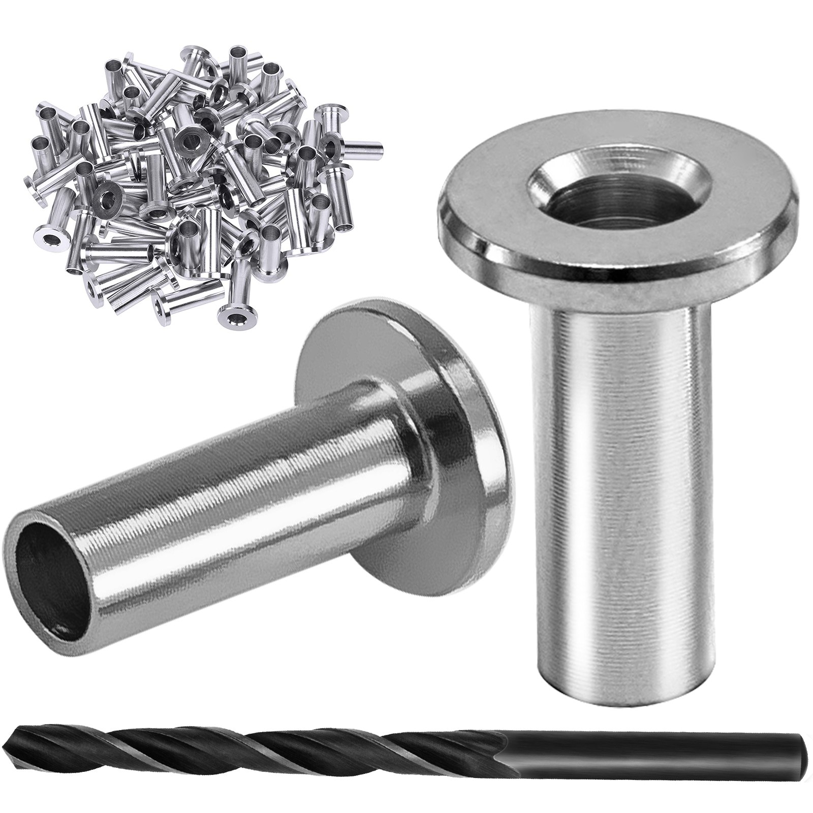 VEVOR Cable Railing Kit, 82pcs 316 Stainless Steel Protective Protector